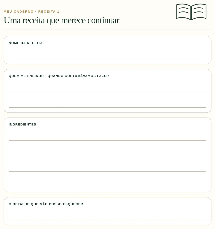 Espaço para o seu — página 209 de O Caderno da Dona Nair